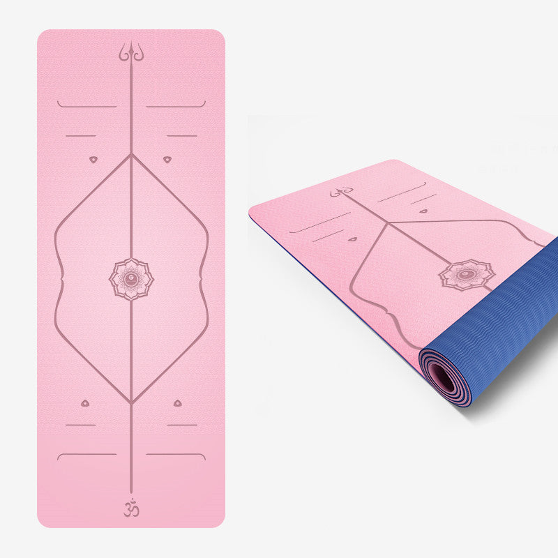 Comfortable TPE yoga mat for floor poses