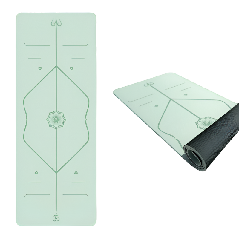 TPE yoga mat with anti-slip surface for stability
