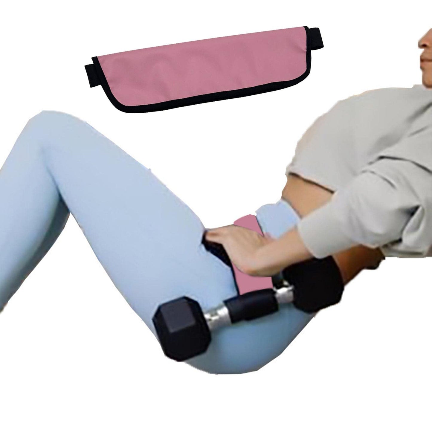 Hip Thrust Belt Glute Bridge Pad Butt Workout With Dumbbells Kettlebells For Lunges Reverse Squat