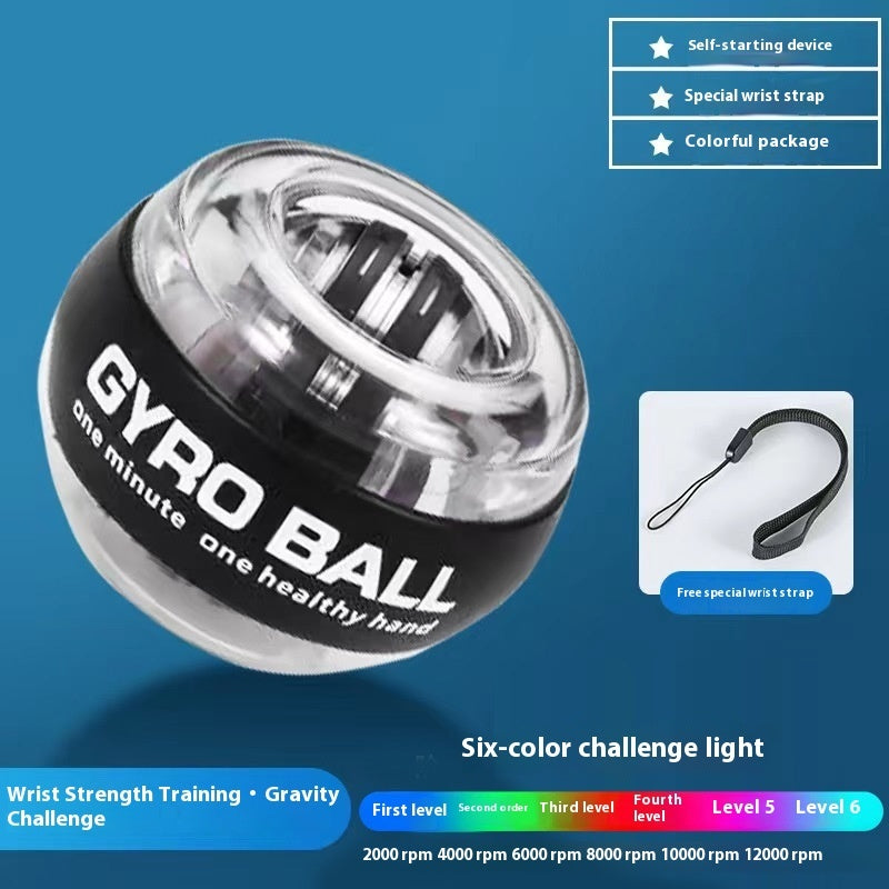 Fitness gyro ball for grip and forearm exercise