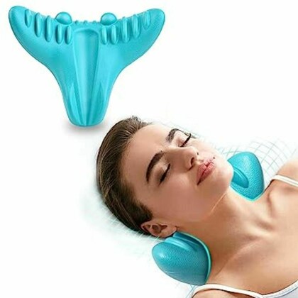 Cervical Spine Massage Pillow Gravity Acupressure Neck Massager Cervical Spine Pillow Neck Shoulder Massage Pillow Home Traction Corrector