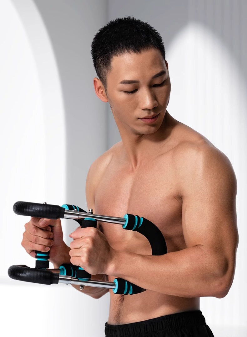 Multi-functional U-shaped Arm Strengthener Chest Trainer Adjustable Forearm Strength Exerciser Home Gym Equipment Bodybuilding