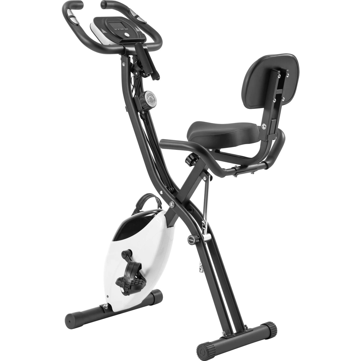 Folding Exercise Bike Fitness Upright Recumbent X-Bike With 10-Level