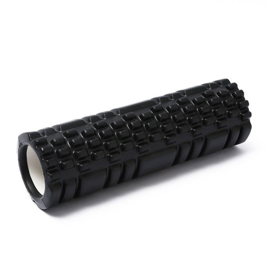 Deep tissue massage roller with grid texture