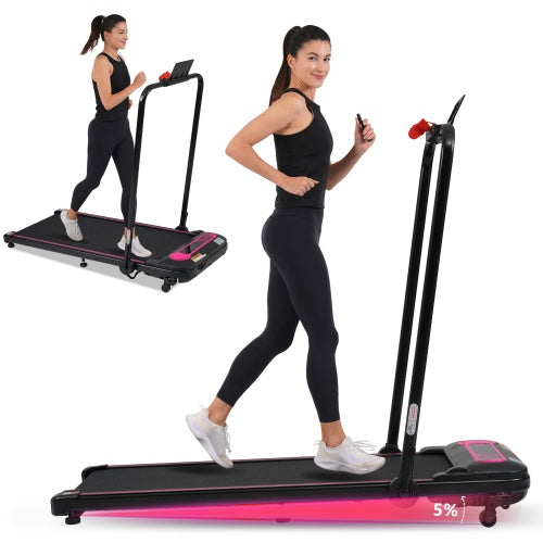 NEW Folding Walking Pad Under Desk Treadmill For Home Office -2.5HP Walking Treadmill With Incline 0.5-7.5MPH 300LBS Capacity Treadmill For Walking Running - Two Ways To Adjust Speed