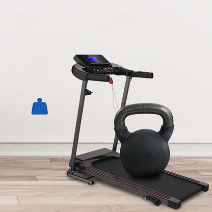 With Tilt Electric Treadmill, Foldable Treadmill Exercise Walking Machine, Suitable For Apartment Home Office Jogging Compact Folding Treadmill, Walking Pad, Easy Assembly, 12 Preset Programs, 2 Wheel