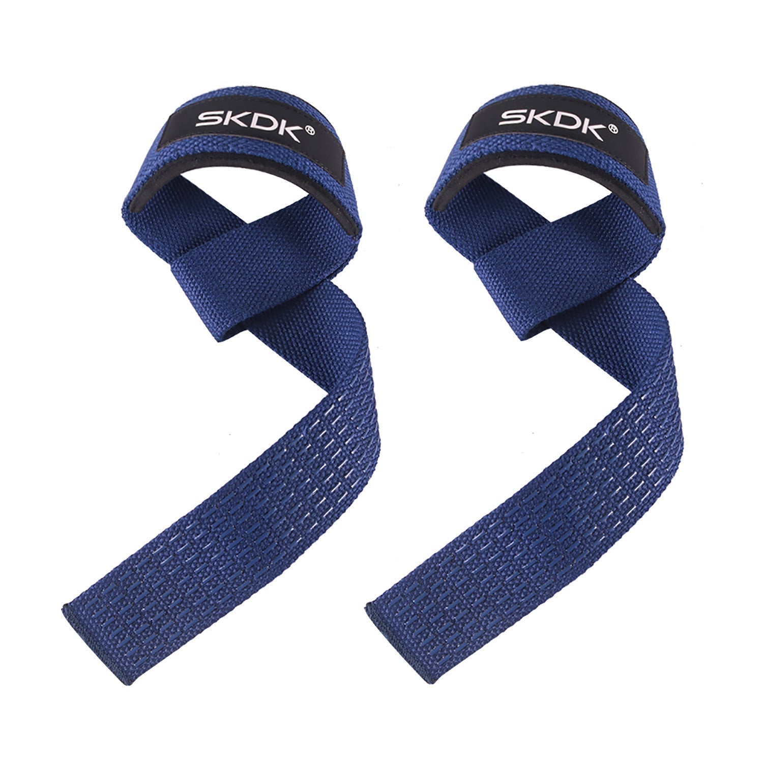 Powerlifting wrist straps with thumb loop