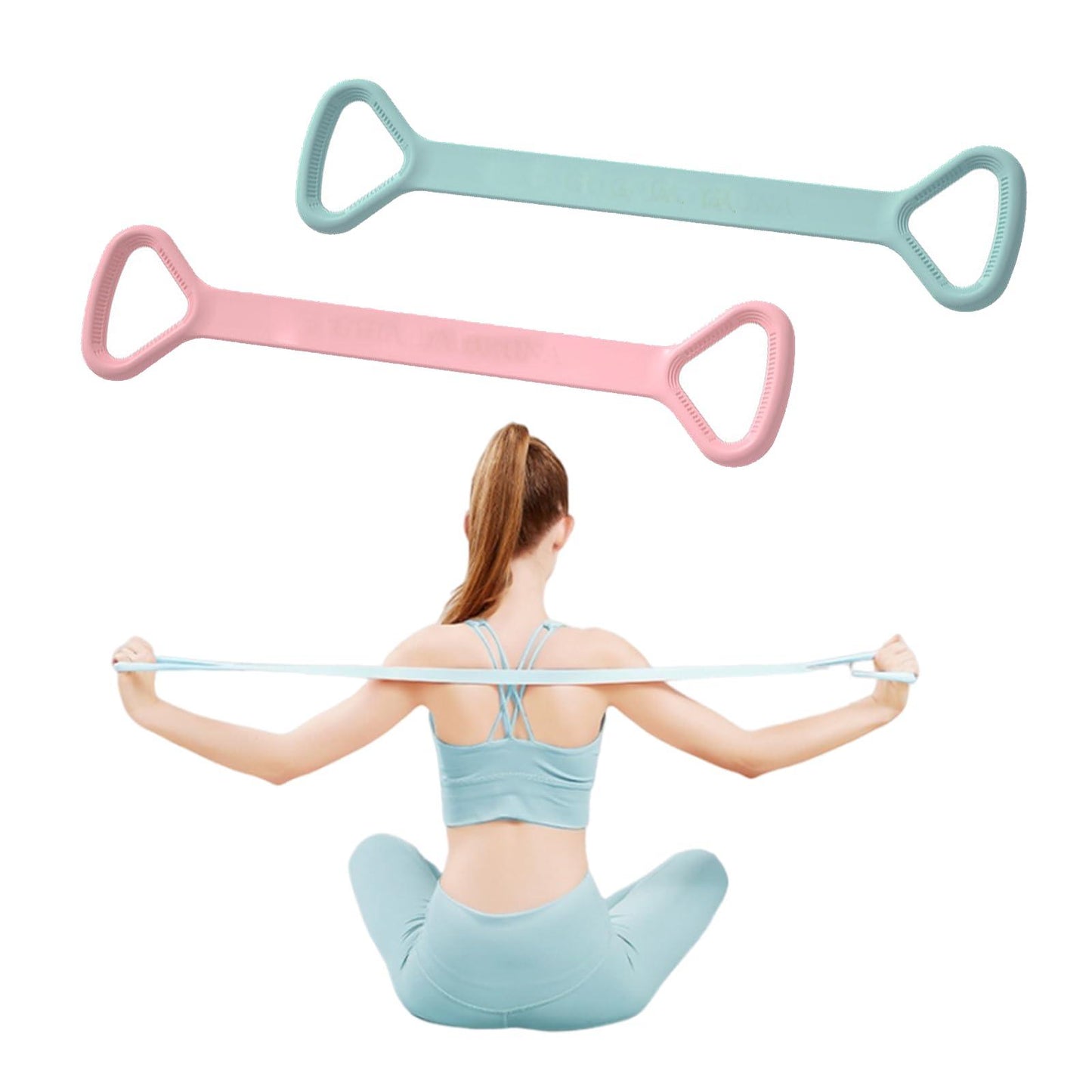 8-character Puller, 8-character Silicone Yoga Auxiliary Home Elastic Band Mini Band Kit, A Set Of 3, Light Three Medium, And Heavy Lower Body Loop Resistance Bands For Legs And Booty