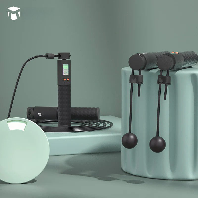 TMT Electronic Wireless Skipping Weight-bearing  Skipping Rope Non-slip Handle