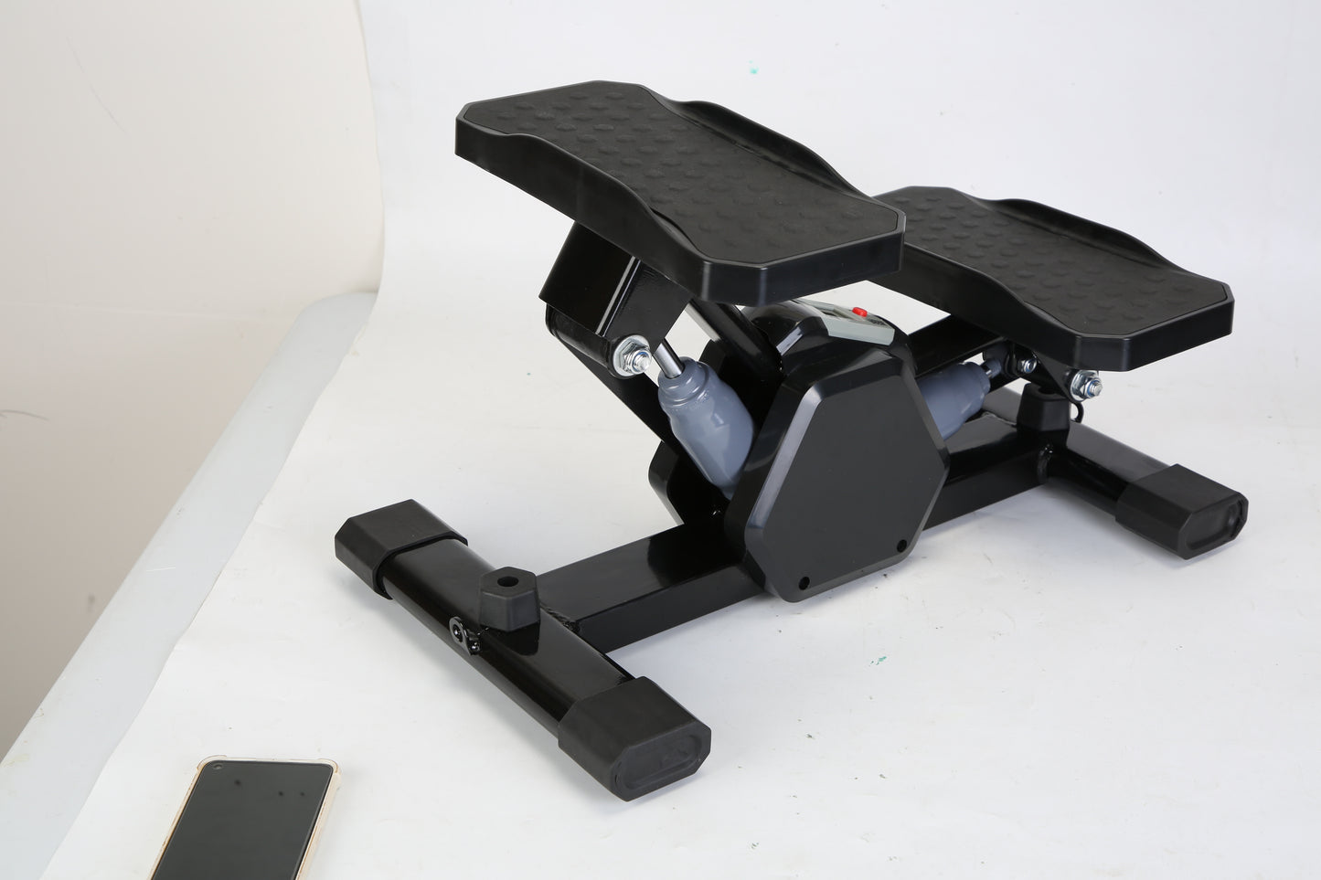 Mini Stepper Stair Stepper With Resistance Bands Quiet Workout Stepper With Digital Timer Max 330.7LBS Load For Home