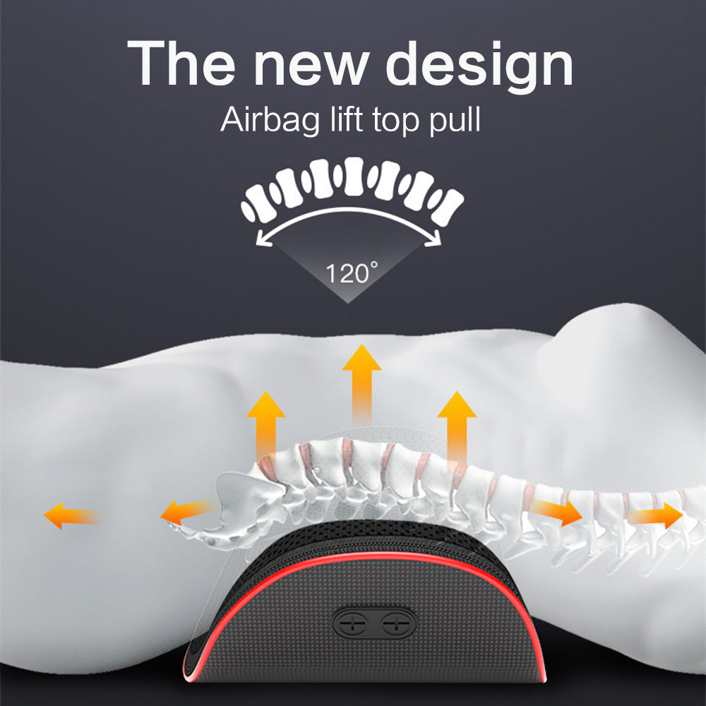 Relaxation Electric Lumbar Traction Device Waist Back Massager Vibration Massage Lumbar Spine Support Waist Relieve Fatigue
