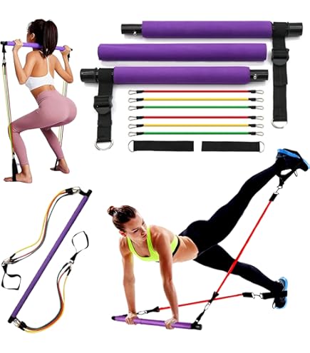 Fitness Yoga Pilates Bar Portable Gym Accessories Sport Elastic Bodybuilding Resistance Bands For Home Trainer Workout Equipment