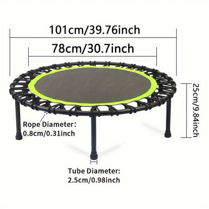 661 Lbs Fitness Trampoline Get In Shape At Home Or In The Garden With Our 40 Inch Mini Exercise Trampoline - Stable And Fun ASTM F381-16