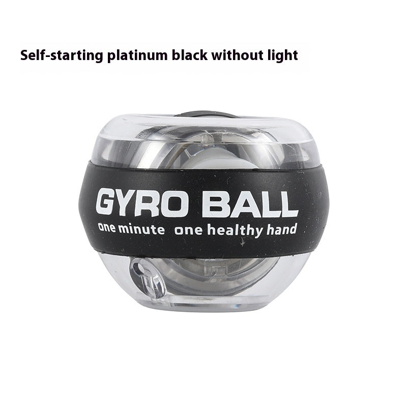 Chrome LED powerball for hand and arm workout