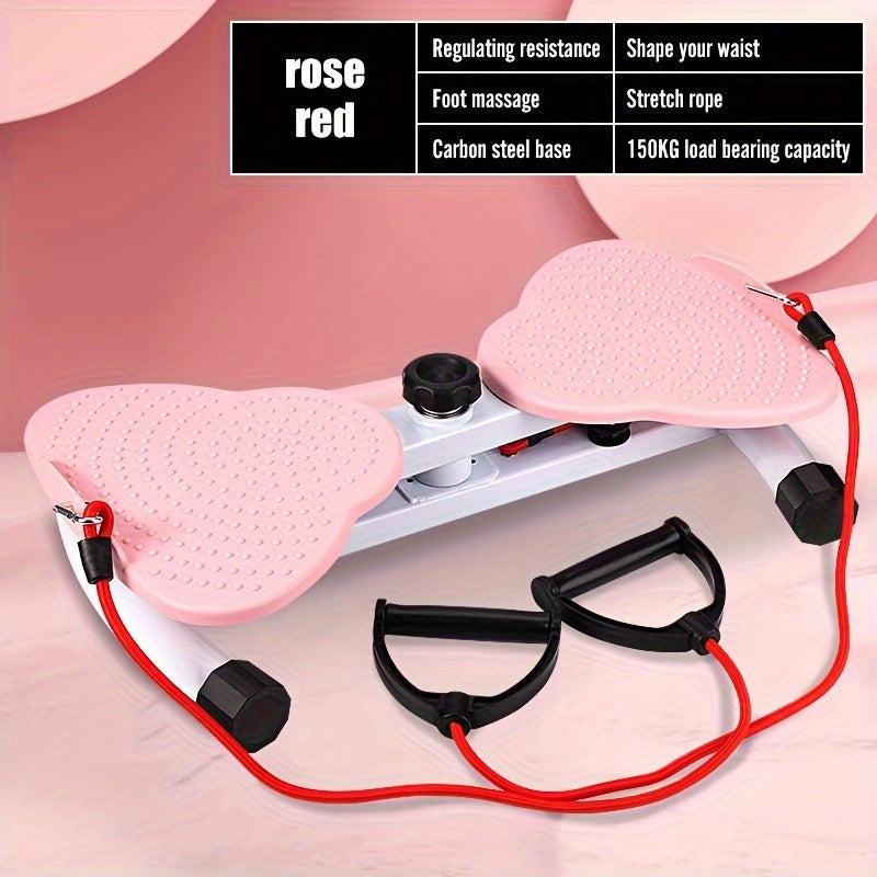 Waist Twist Exercise Machine, A Machine Designed For Weight Loss And Core Abdominal Exercises, With Foot Massage And Weight Loss Capabilities. It Is A Noise Free Home Gym Exercise Equipment For Both M