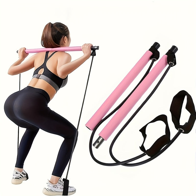 Fitness Yoga Pilates Bar Portable Gym Accessories Sport Elastic Bodybuilding Resistance Bands For Home Trainer Workout Equipment