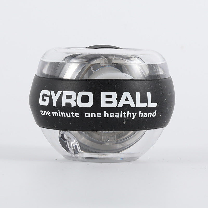 LED gyroscopic powerball for wrist, arm, and grip strength training