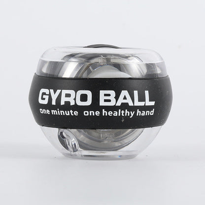 LED gyroscopic powerball for wrist, arm, and grip strength training