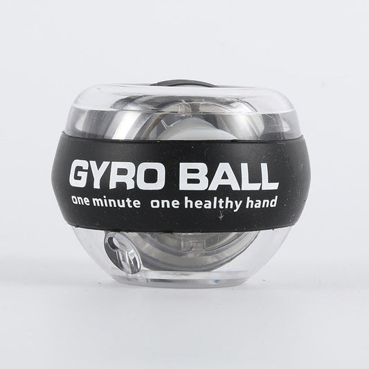 LED gyroscopic powerball for wrist, arm, and grip strength training