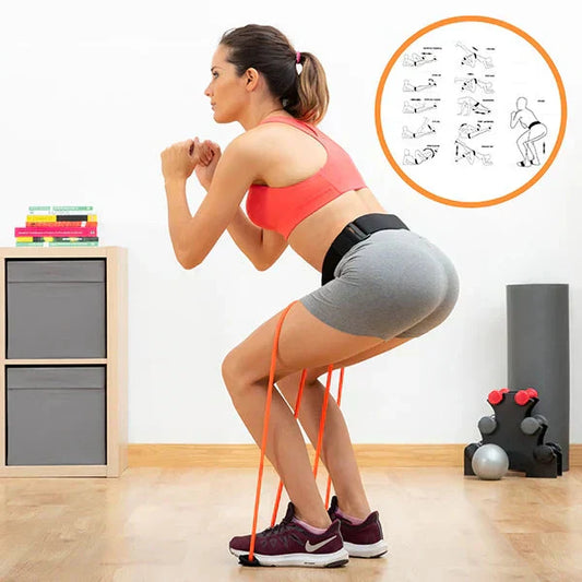 Waist Belt Resistance Band for Core, Glute, and Back Workouts