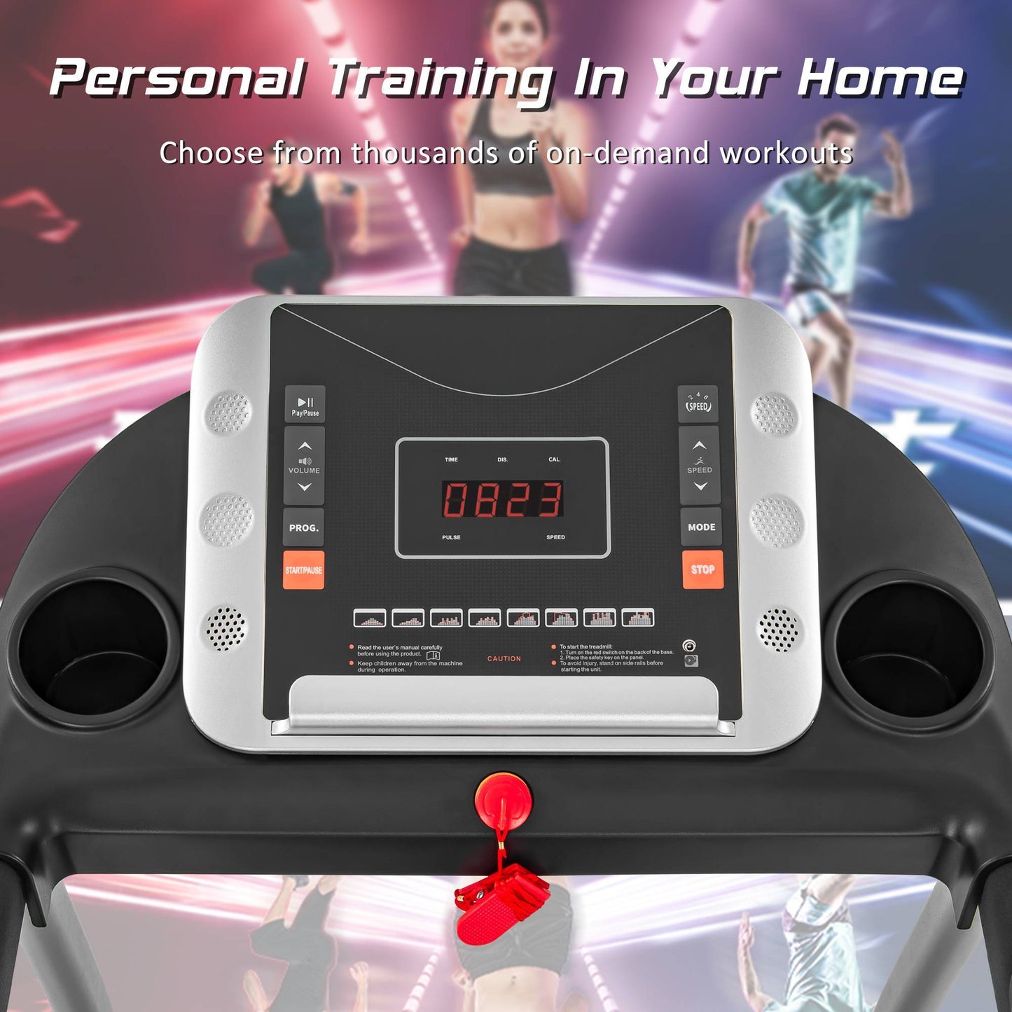 Home Use Easy Folding Treadmill,1.5HP Electric Running,Jogging Walking Machine