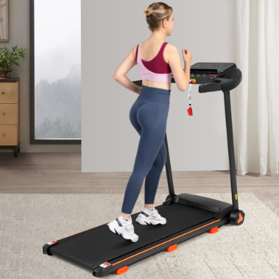 NEW Treadmills For Home, 2.5HP Quiet Folding Treadmill With Heart Rate Sensor, 300lbs Weight Capacity, 7.5MPH, Incline Treadmill With USB Charge Station Bluetooth Speaker, 6 Shock-Absorbing