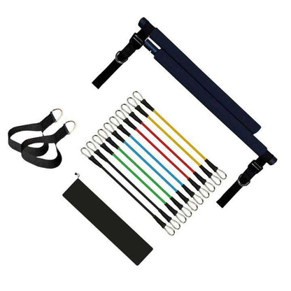 Fitness Yoga Pilates Bar Portable Gym Accessories Sport Elastic Bodybuilding Resistance Bands For Home Trainer Workout Equipment