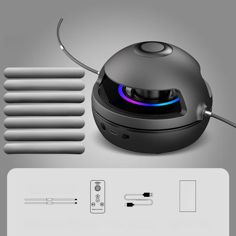 Smart Rope Skipping Machine Smart Jump Rope Machine 10-level Speed Adjustment Led Seven-color Light Wireless Music Function