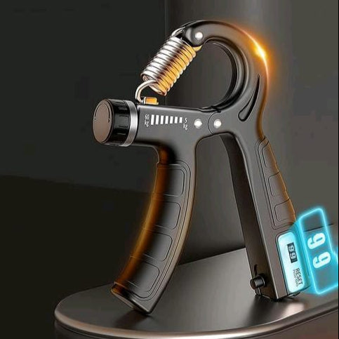 Adjustable hand gripper strengthener for grip training