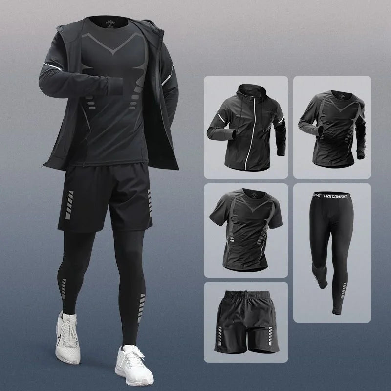 Running Gym Clothes Outdoor Quick-dry Clothes Tight Long Sleeve T-shirt Training Wear
