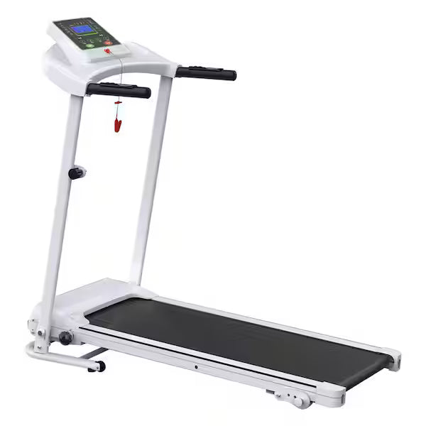 Folding Treadmill With Incline 2.5HP 12KMH Electric Treadmill For Home Foldable, Bluetooth Music Cup Holder Heart Rate Sensor Walking Running Machine For Indoor Home Gym Exercise Fitness