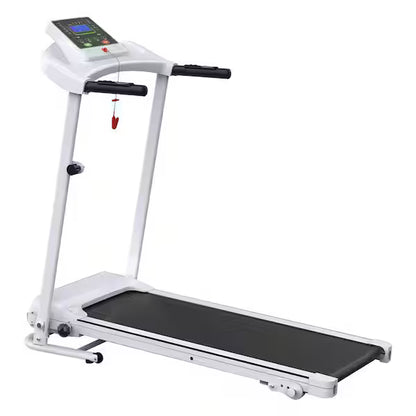 Folding Treadmill With Incline 2.5HP 12KMH Electric Treadmill For Home Foldable, Bluetooth Music Cup Holder Heart Rate Sensor Walking Running Machine For Indoor Home Gym Exercise Fitness